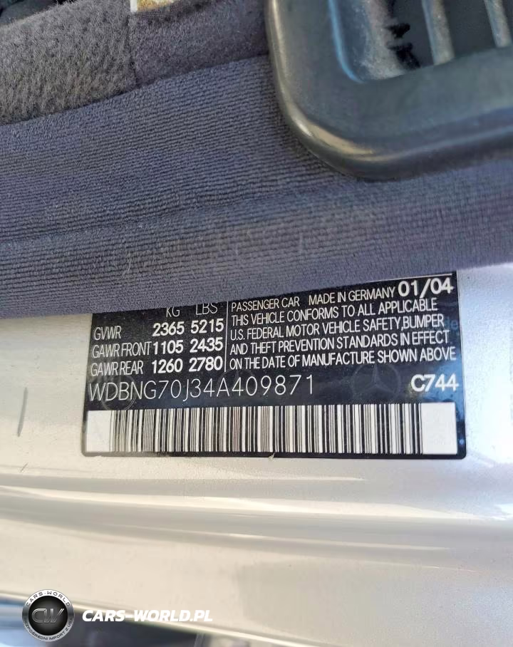 2004 Mercedes-Benz S 430 VIN:WDBNG70J34A409871 - 12