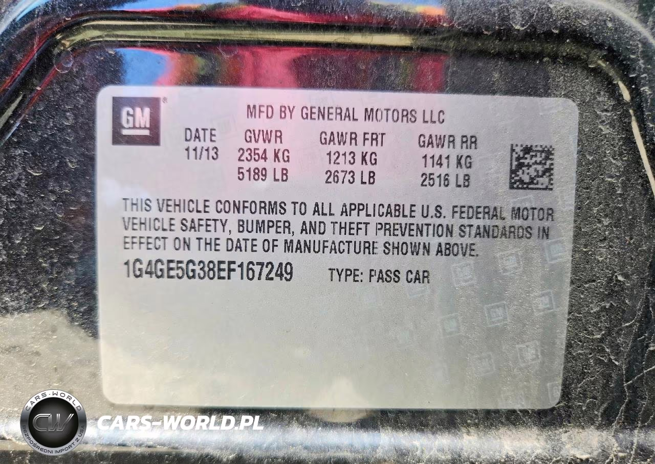 2014 Buick Lacrosse Premium VIN:1G4GE5G38EF167249 - 12