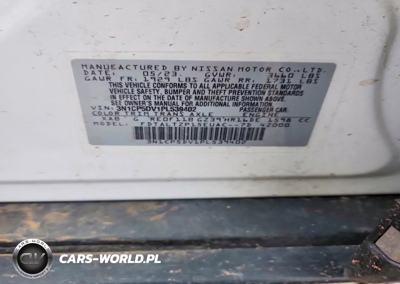 2023 Nissan Kicks Sr VIN:3N1CP5DV1PL539402 - 12
