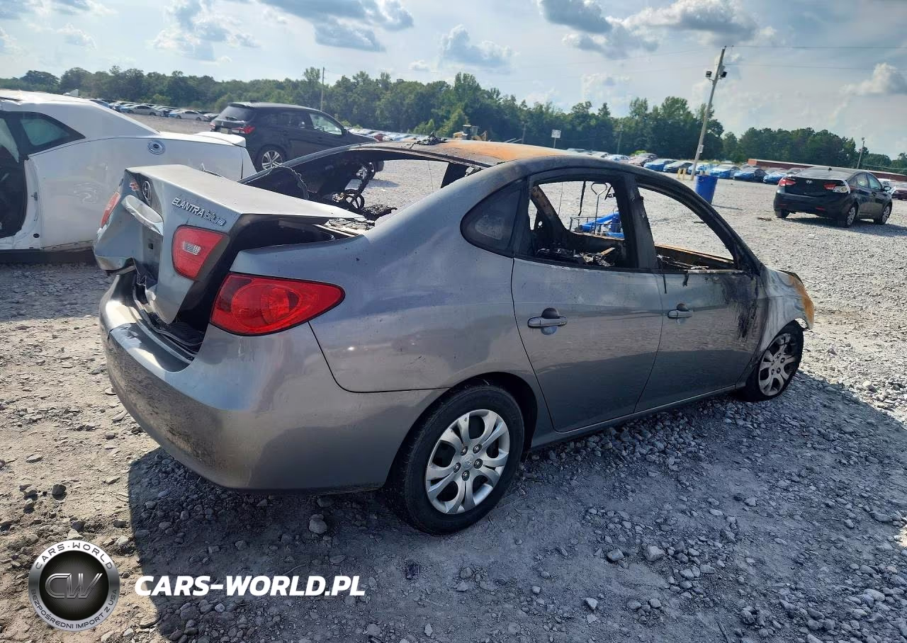 2010 Hyundai Elantra Blue VIN:KMHDU4AD6AU837758 - 3