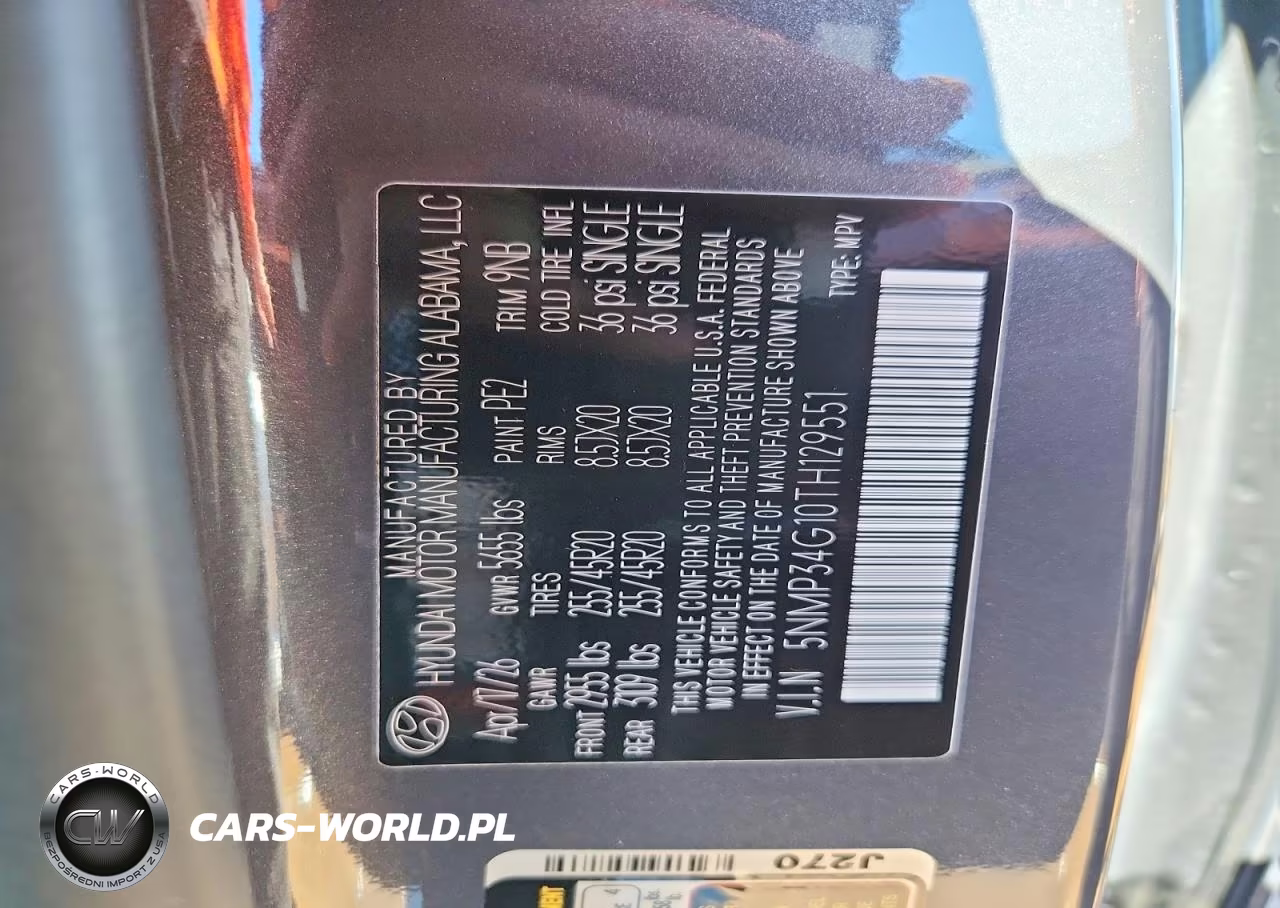 2026 Hyundai Santa Fe Limited VIN:5NMP34G10TH129551 - 12