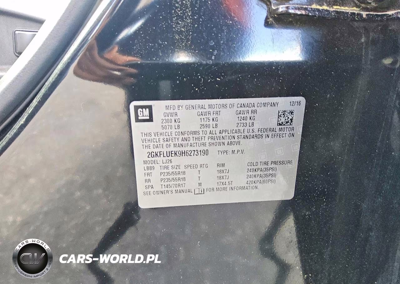2017 GMC Terrain Slt VIN:2GKFLUEK9H6273190 - 13