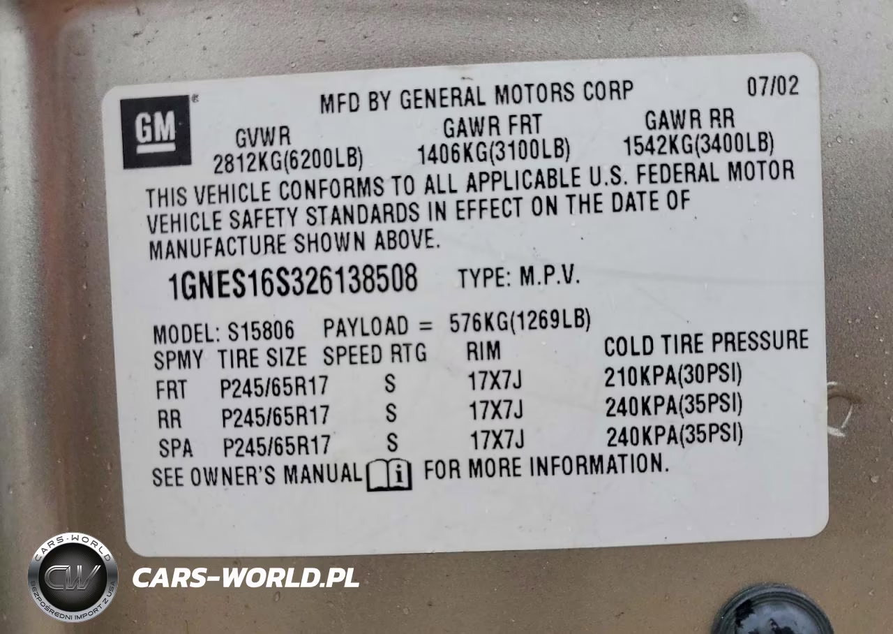 2002 Chevrolet Trailblazer Ext VIN:1GNES16S326138508 - 14