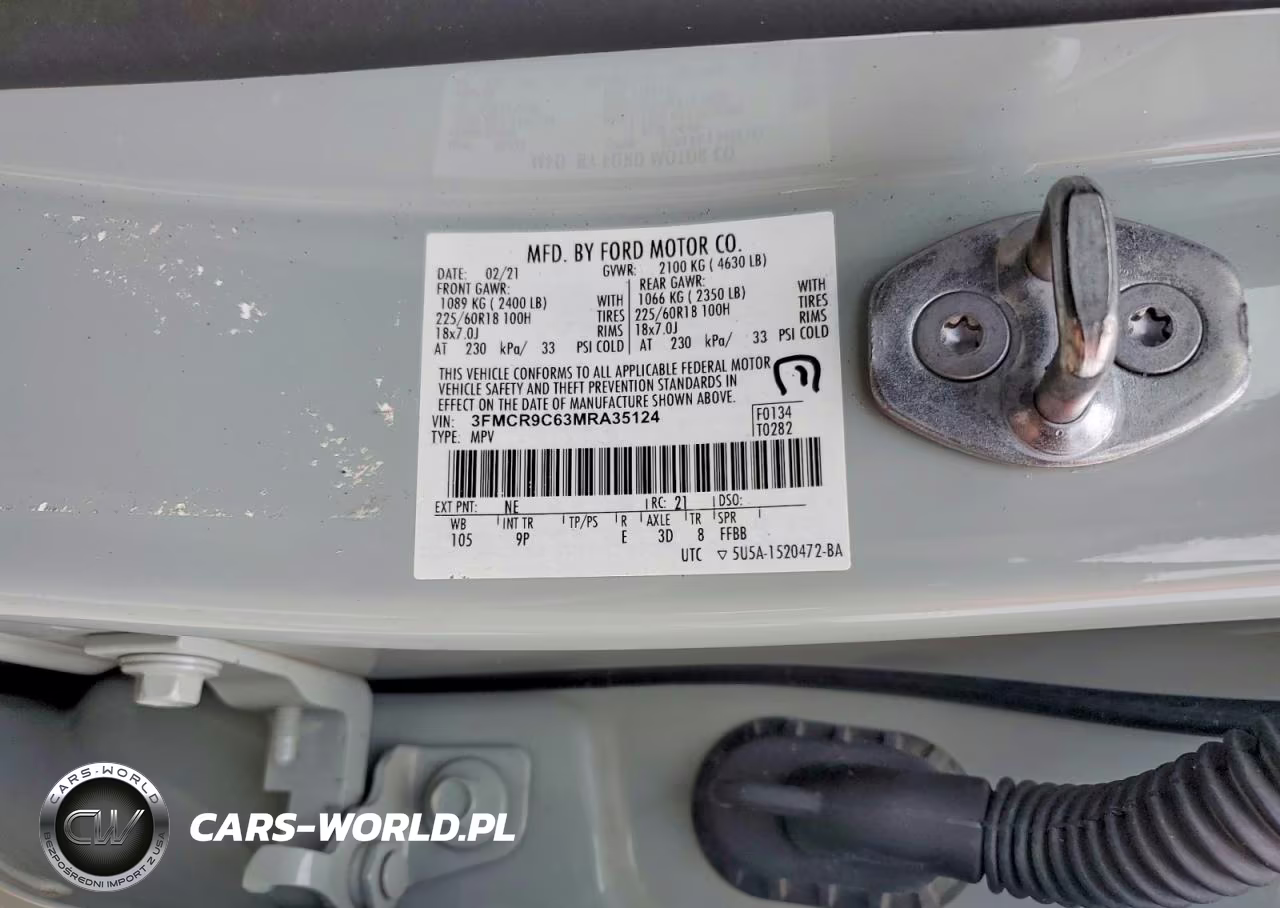 2021 Ford Bronco Sport Outer Banks VIN:3FMCR9C63MRA35124 - 13
