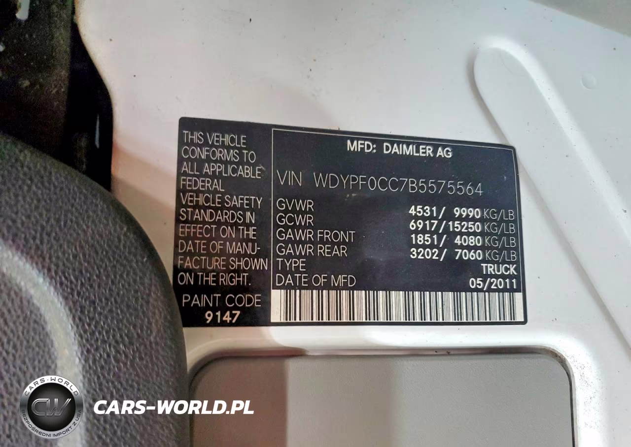 2011 Freightliner Sprinter 3500 VIN:WDYPF0CC7B5575564 - 13
