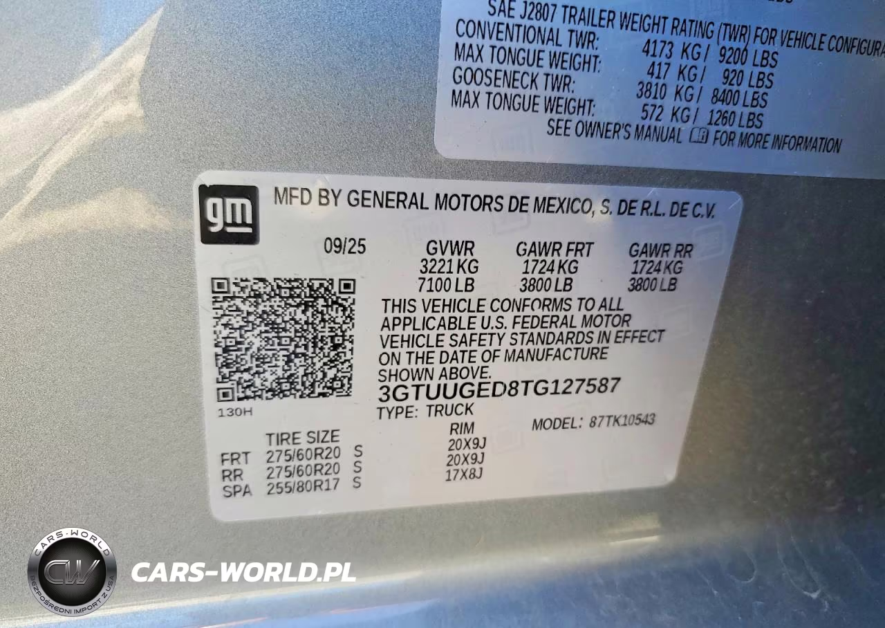 2026 GMC Sierra K1500 Denali VIN:3GTUUGED8TG127587 - 12