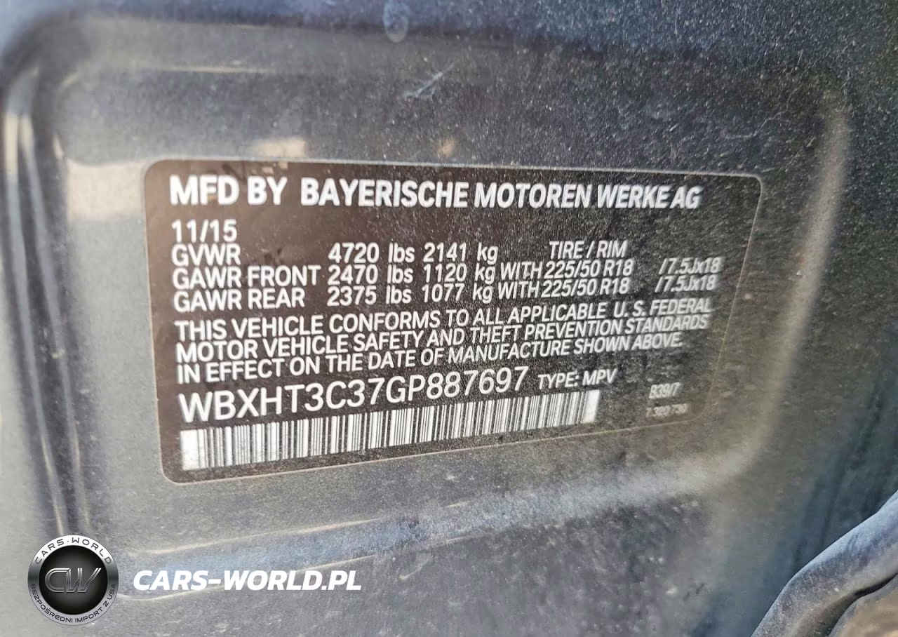 2016 BMW X1 xDrive28I VIN:WBXHT3C37GP887697 - 14