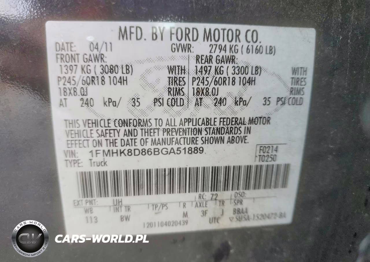 2011 Ford Explorer Xlt VIN:1FMHK8D86BGA51889 - 13
