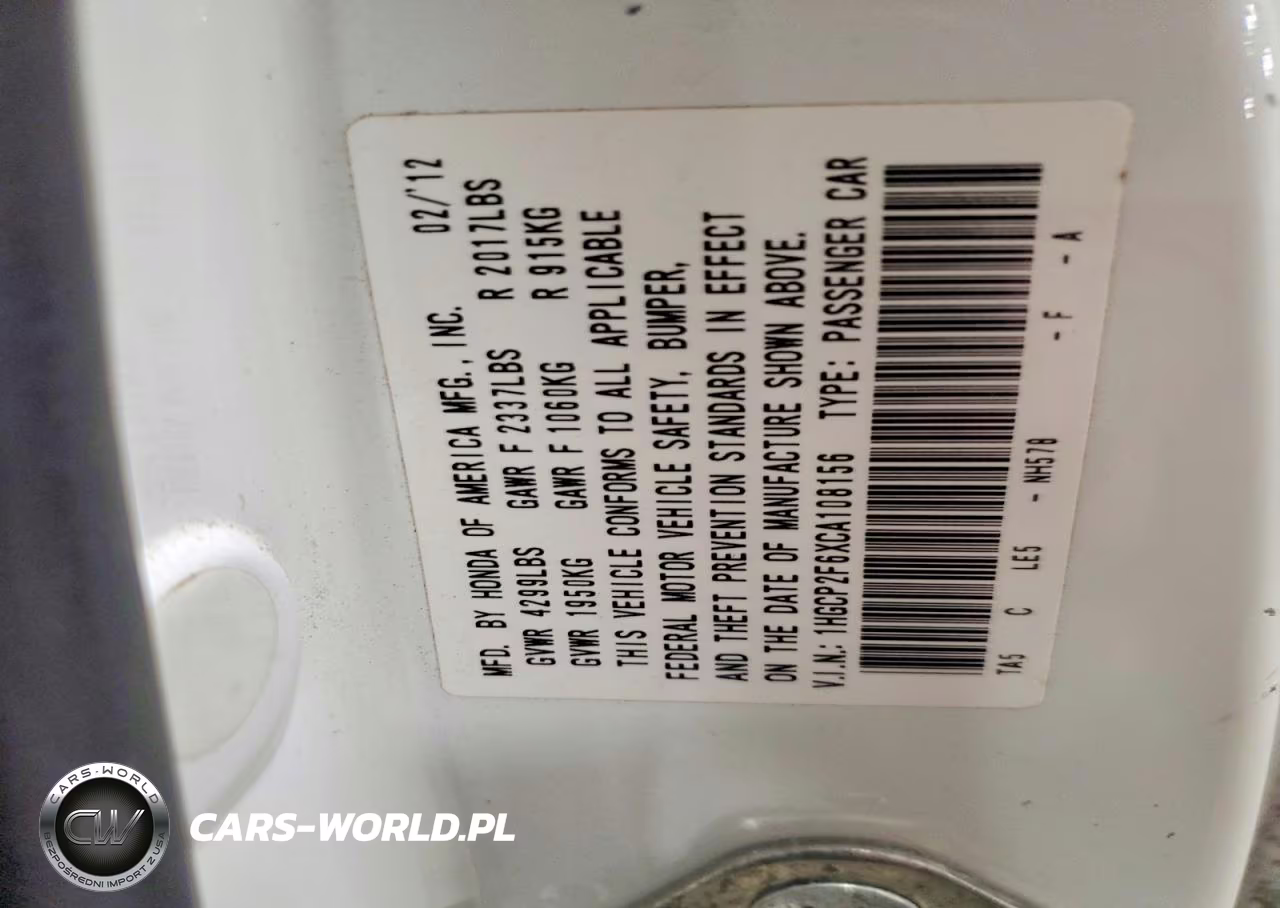 2012 Honda Accord Se VIN:1HGCP2F6XCA108156 - 12