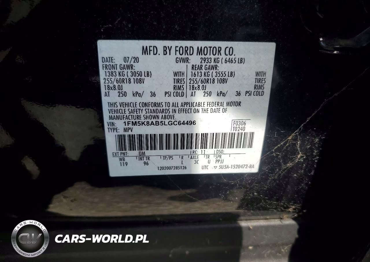 2020 Ford Explorer Police Interceptor VIN:1FM5K8AB5LGC64496 - 13