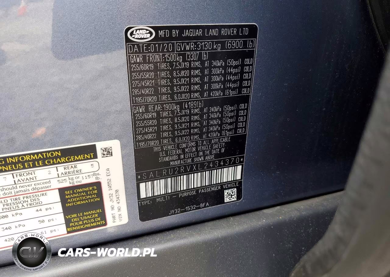 2020 Land Rover Discovery Landmark VIN:SALRU2RVXL2434370 - 13