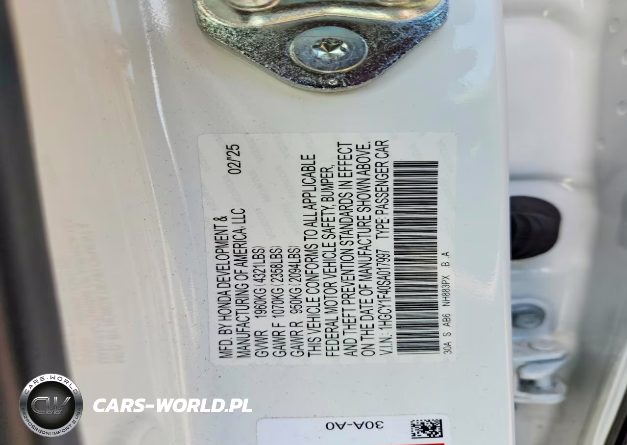 2025 Honda Accord Se VIN:1HGCY1F40SA017997 - 12