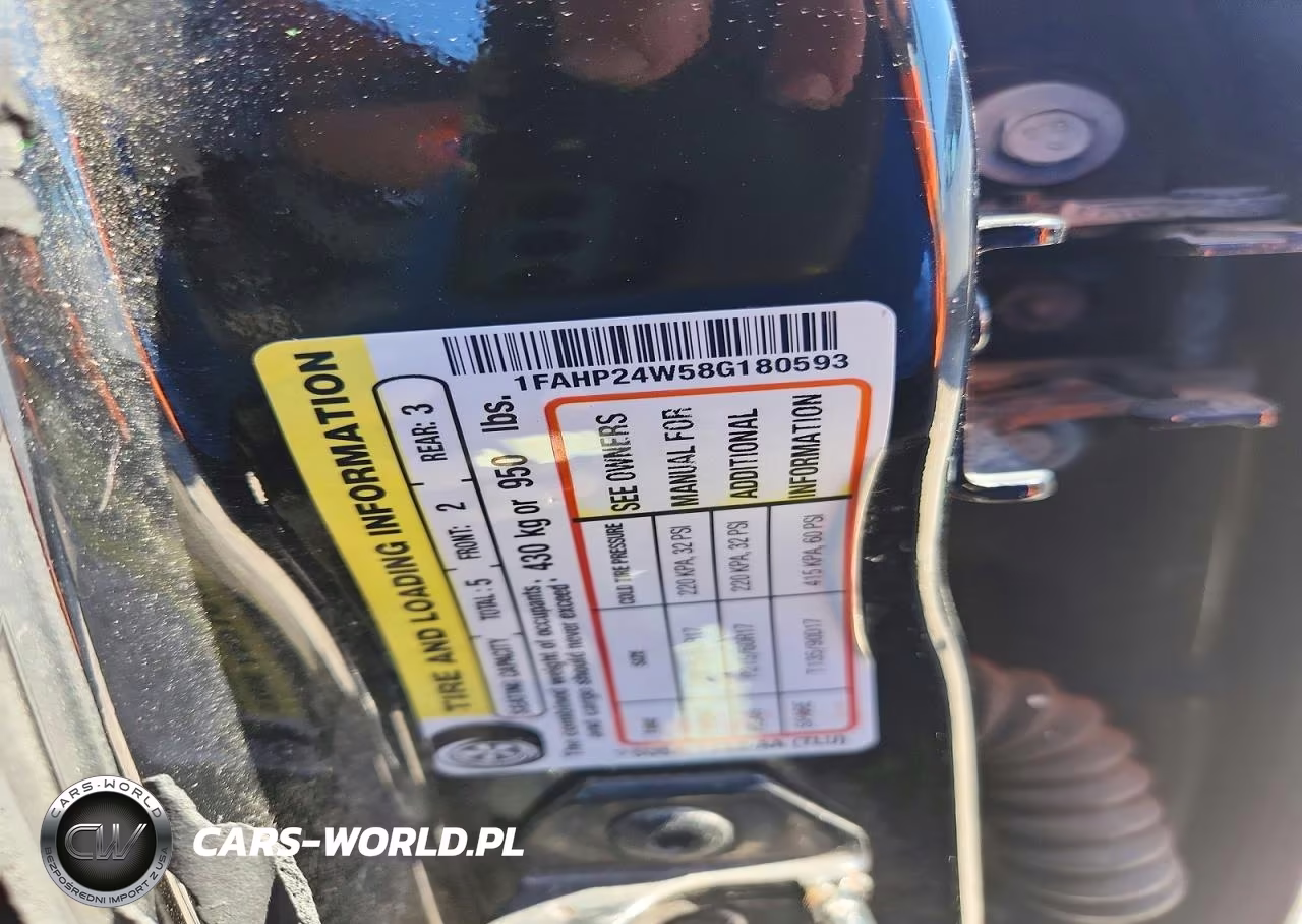 2008 Ford Taurus Sel VIN:1FAHP24W58G180593 - 13