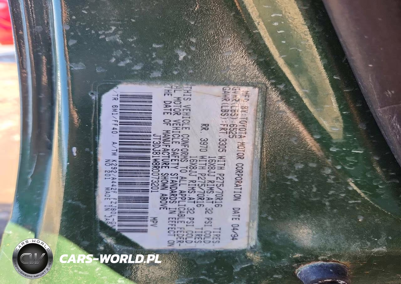 1994 Toyota Land Cruiser Dj81 VIN:JT3DJ81W8R0073201 - 13