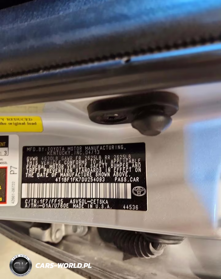 2013 Toyota Camry Se VIN:4T1BF1FK7DU254093 - 12