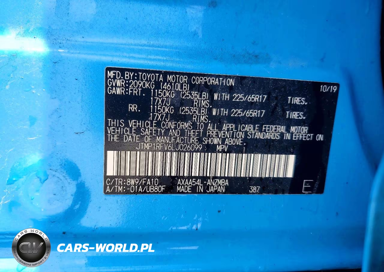 2020 Toyota Rav4 Xle VIN:JTMP1RFV6LJ026099 - 14