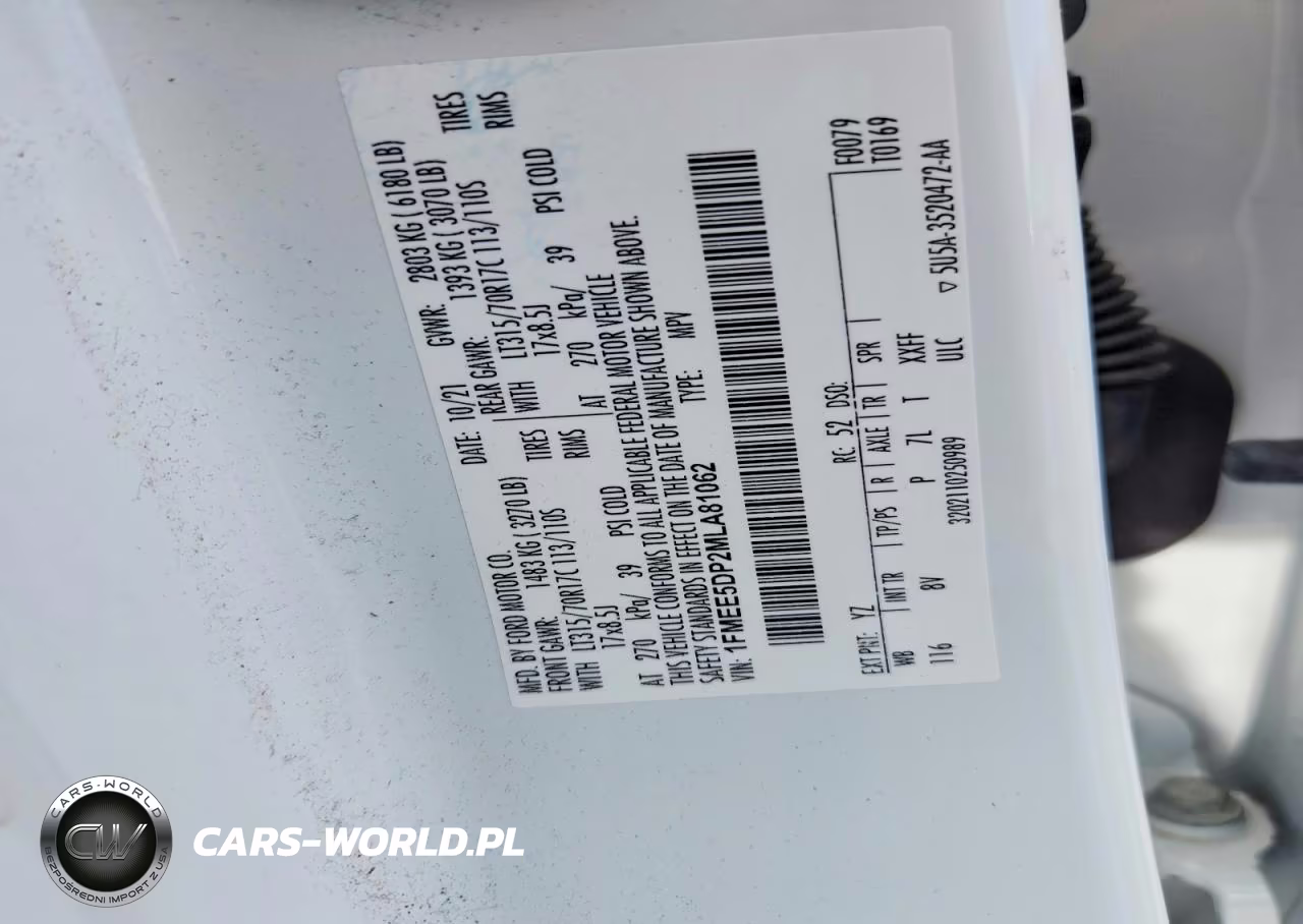 2021 Ford Bronco Base VIN:1FMEE5DP2MLA81062 - 13