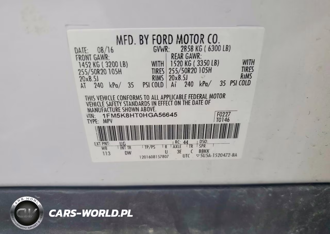 2017 Ford Explorer Platinum VIN:1FM5K8HT0HGA56645 - 13