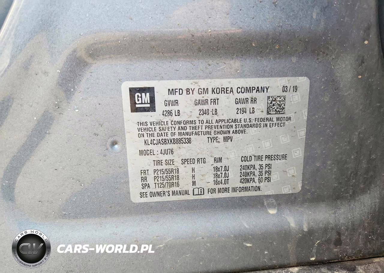 2019 Buick Encore Preferred VIN:KL4CJASBXKB885338 - 14