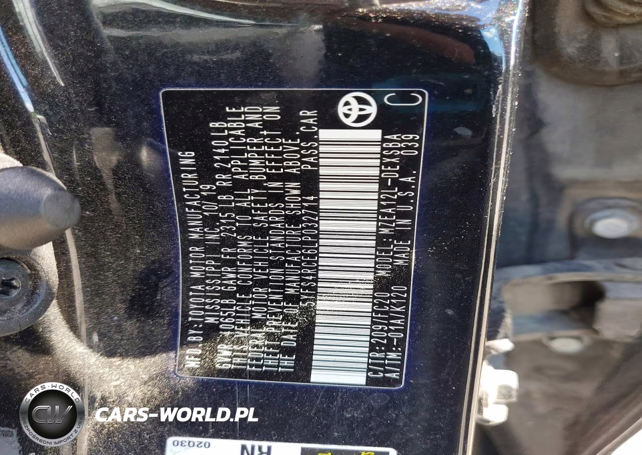 2020 Toyota Corolla Se VIN:5YFS4RCE6LP032714 - 12