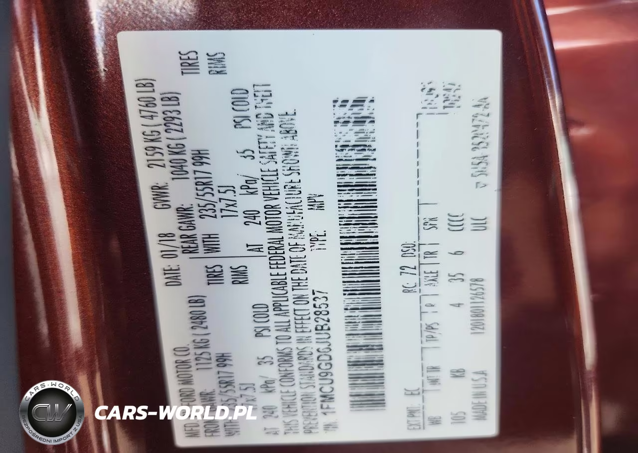 2018 Ford Escape Se VIN:1FMCU9GD6JUB28537 - 13