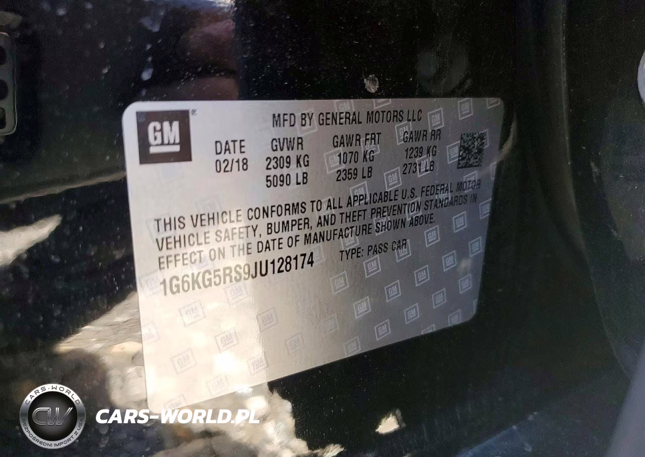 2018 Cadillac Ct6 Premium Luxury Csav VIN:1G6KG5RS9JU128174 - 12