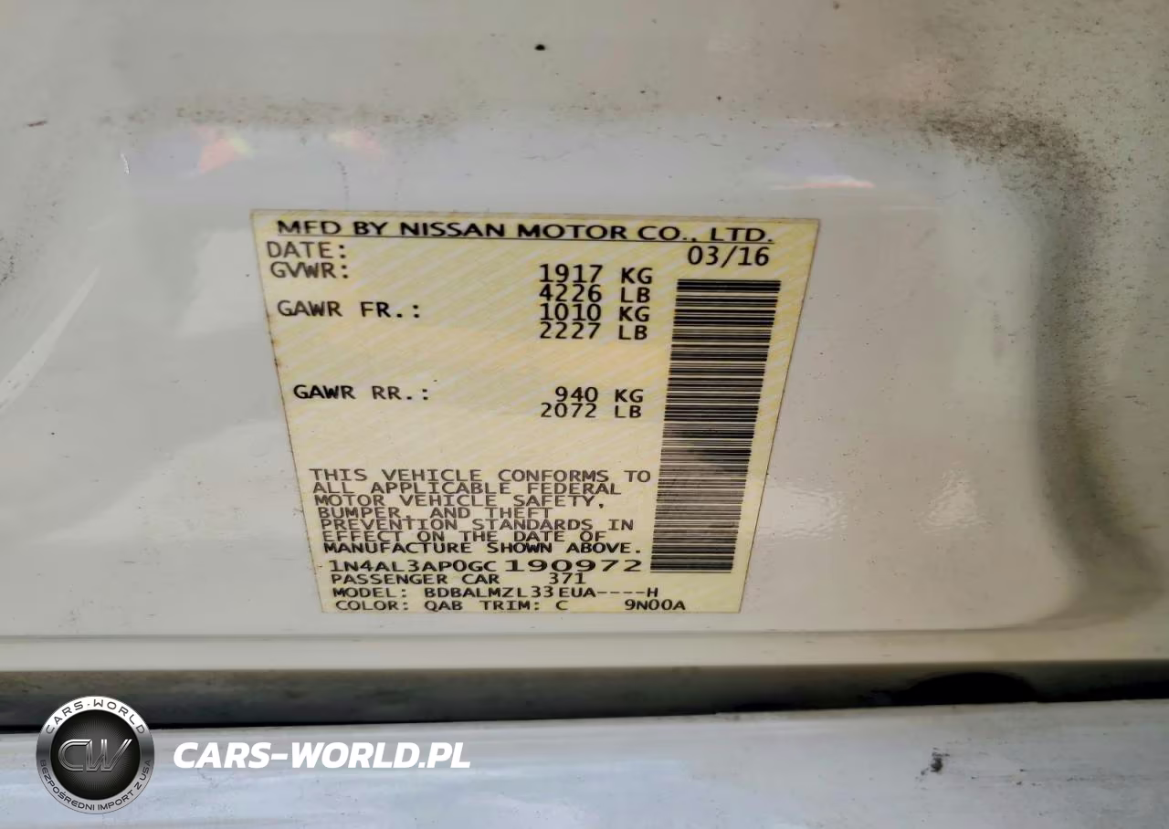 2016 Nissan Altima 2.5 Sv VIN:1N4AL3AP0GC190972 - 13