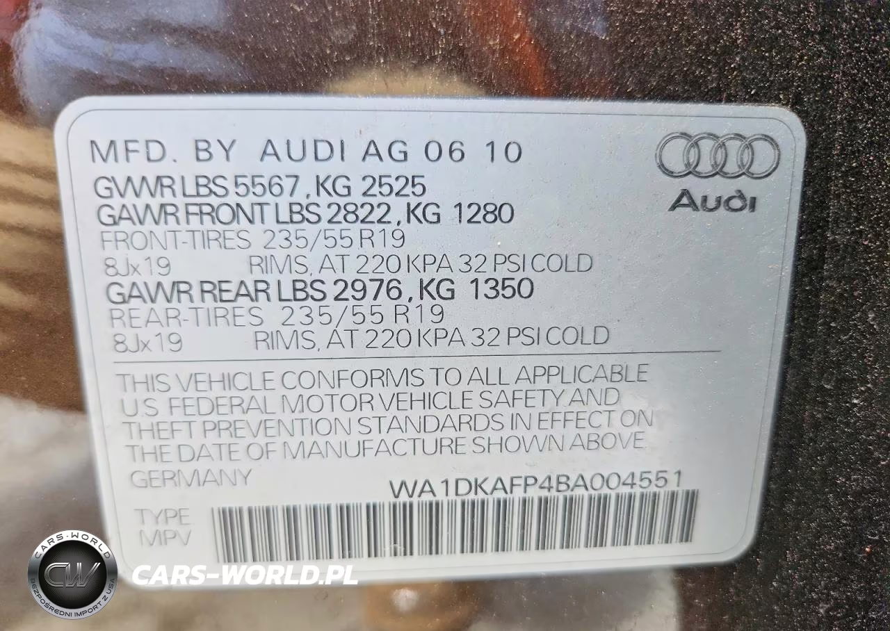 2011 Audi Q5 Premium Plus VIN:WA1DKAFP4BA004551 - 13