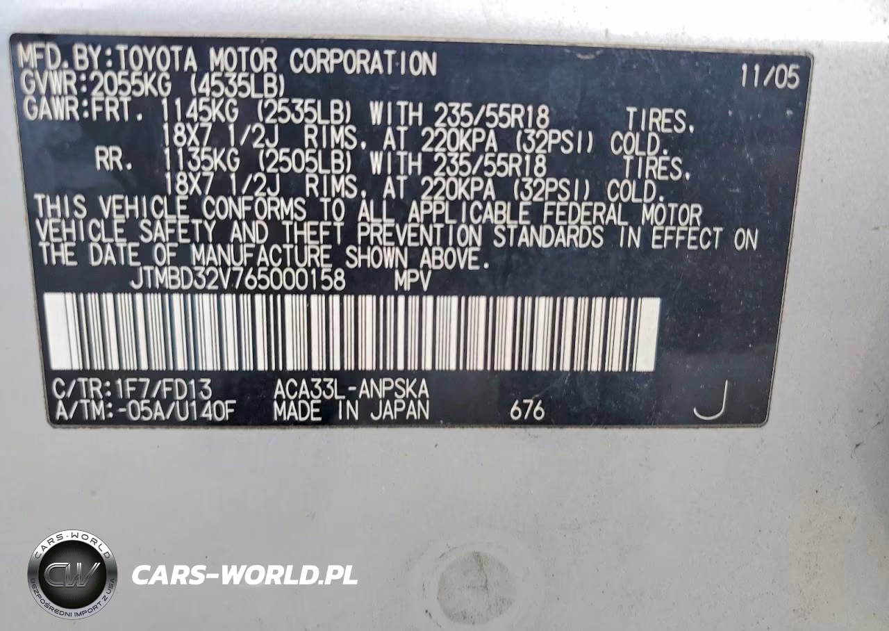 2006 Toyota Rav4 Sport VIN:JTMBD32V765000158 - 13