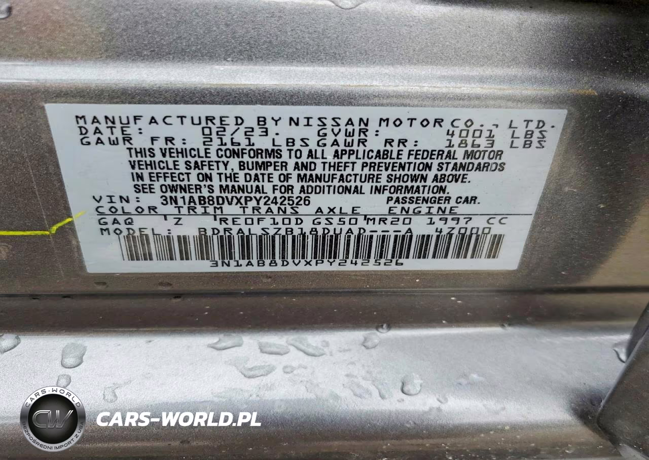 2023 Nissan Sentra Sr VIN:3N1AB8DVXPY242526 - 13