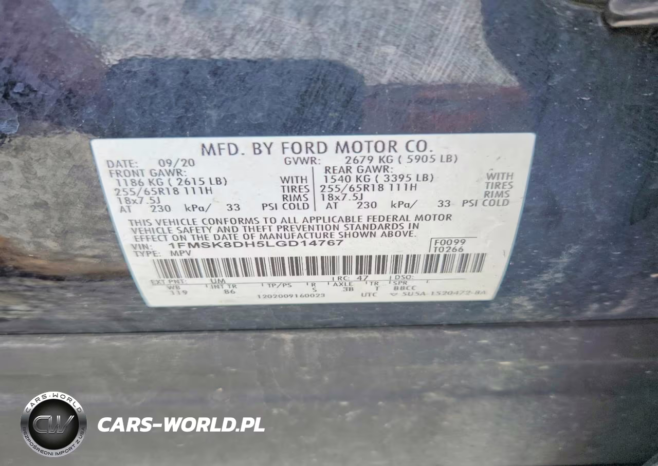 2020 Ford Explorer Xlt VIN:1FMSK8DH5LGD14767 - 13