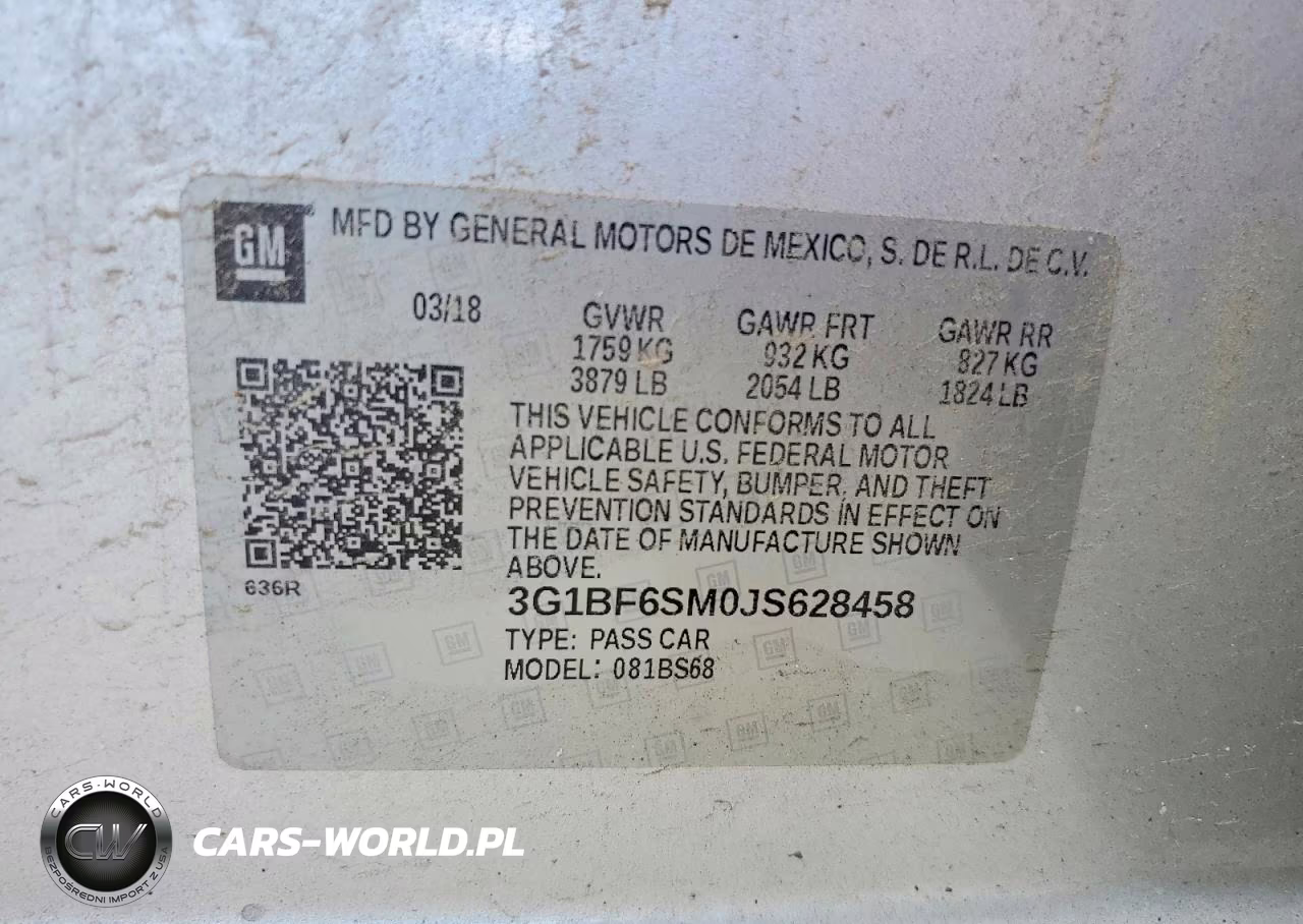 2018 Chevrolet Cruze Premier VIN:3G1BF6SM0JS628458 - 12