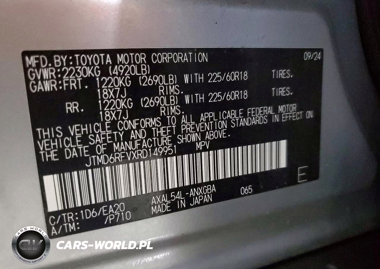 2024 Toyota Rav4 Limited VIN:JTMD6RFVXRD149951 - 13