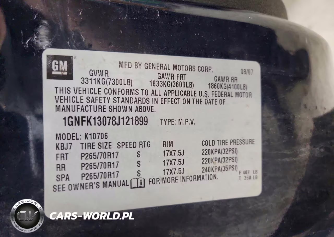 2008 Chevrolet Tahoe K1500 VIN:1GNFK13078J121899 - 13