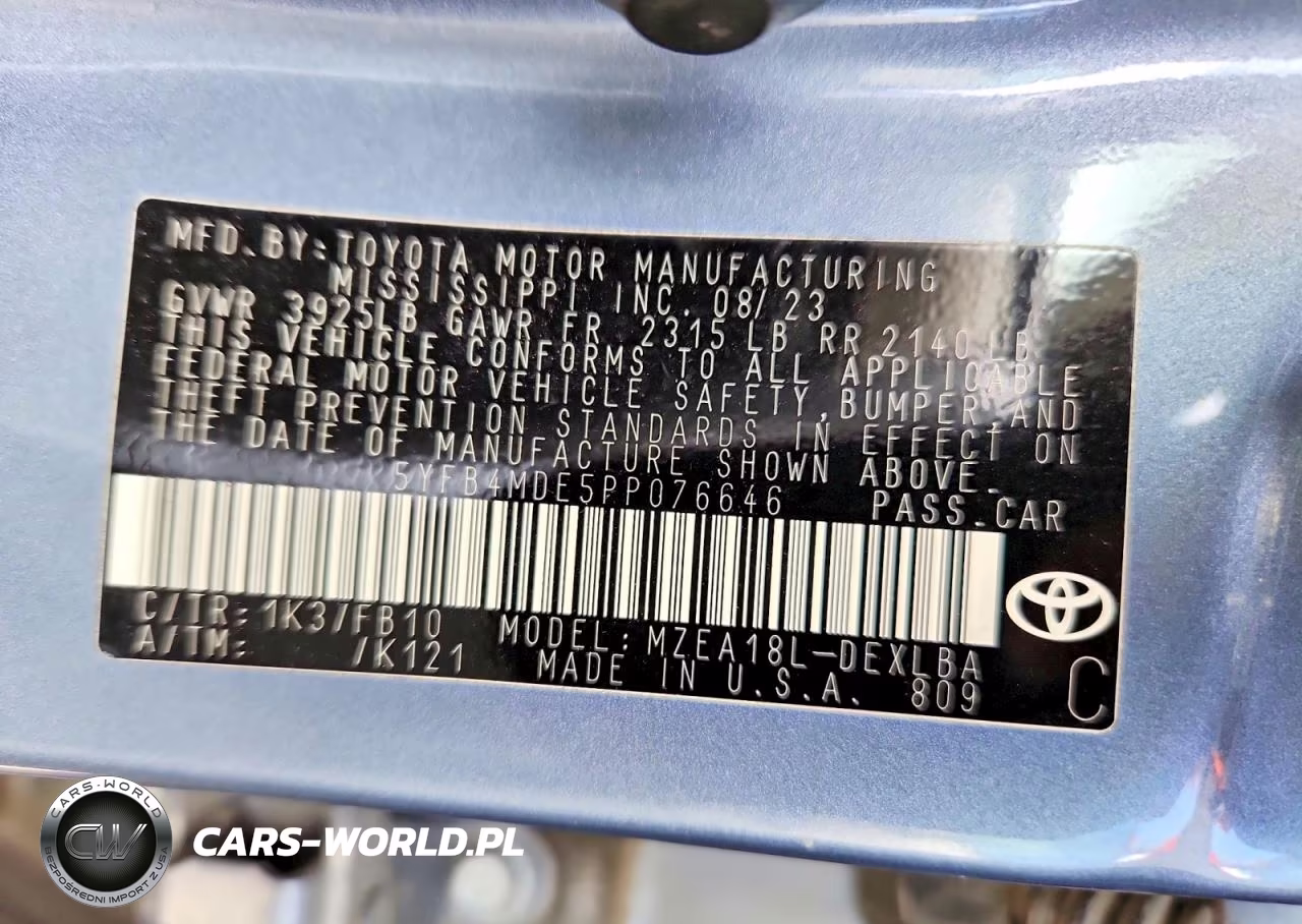 2023 Toyota Corolla Le VIN:5YFB4MDE5PP076646 - 13