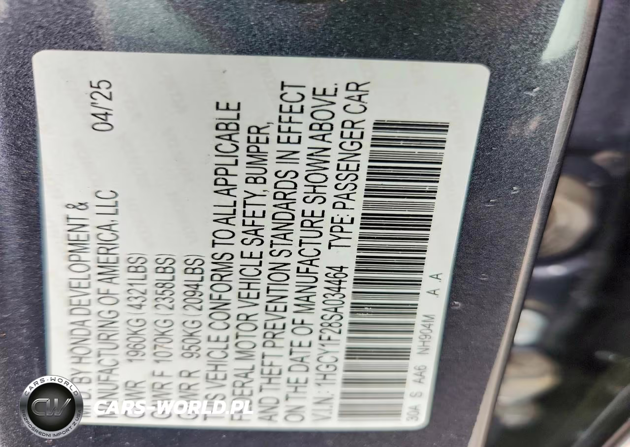 2025 Honda Accord Lx VIN:1HGCY1F28SA034464 - 12