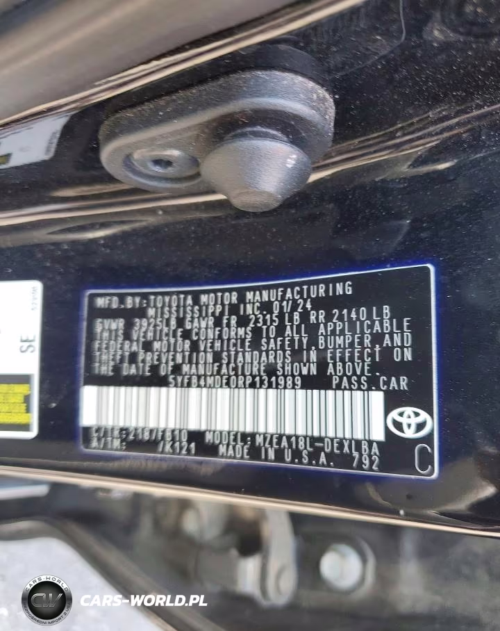 2024 Toyota Corolla Le VIN:5YFB4MDE0RP131989 - 12