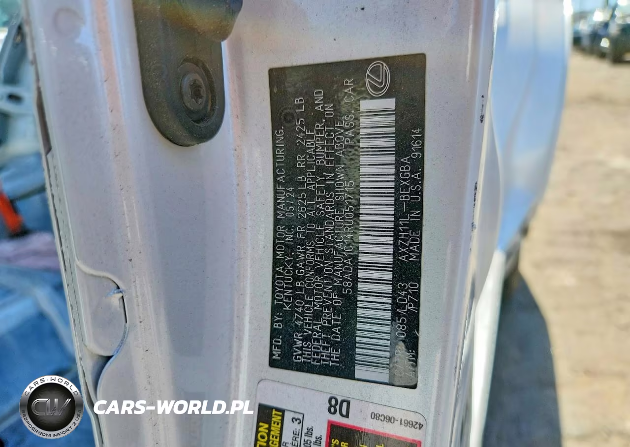 2024 Lexus Es 300H Base VIN:58ADA1C14RU051715 - 12