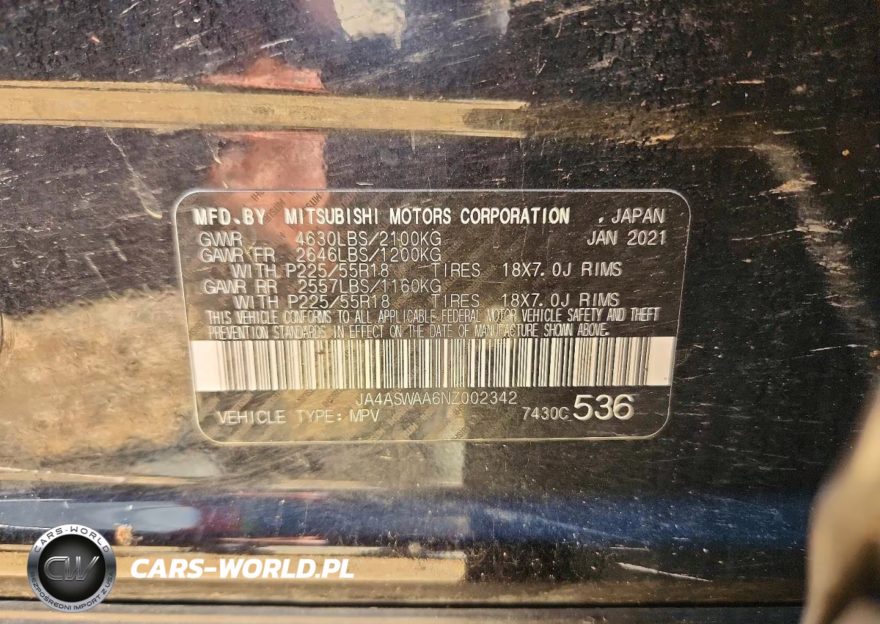 2022 Mitsubishi Eclipse Cross Se VIN:JA4ASWAA6NZ002342 - 13