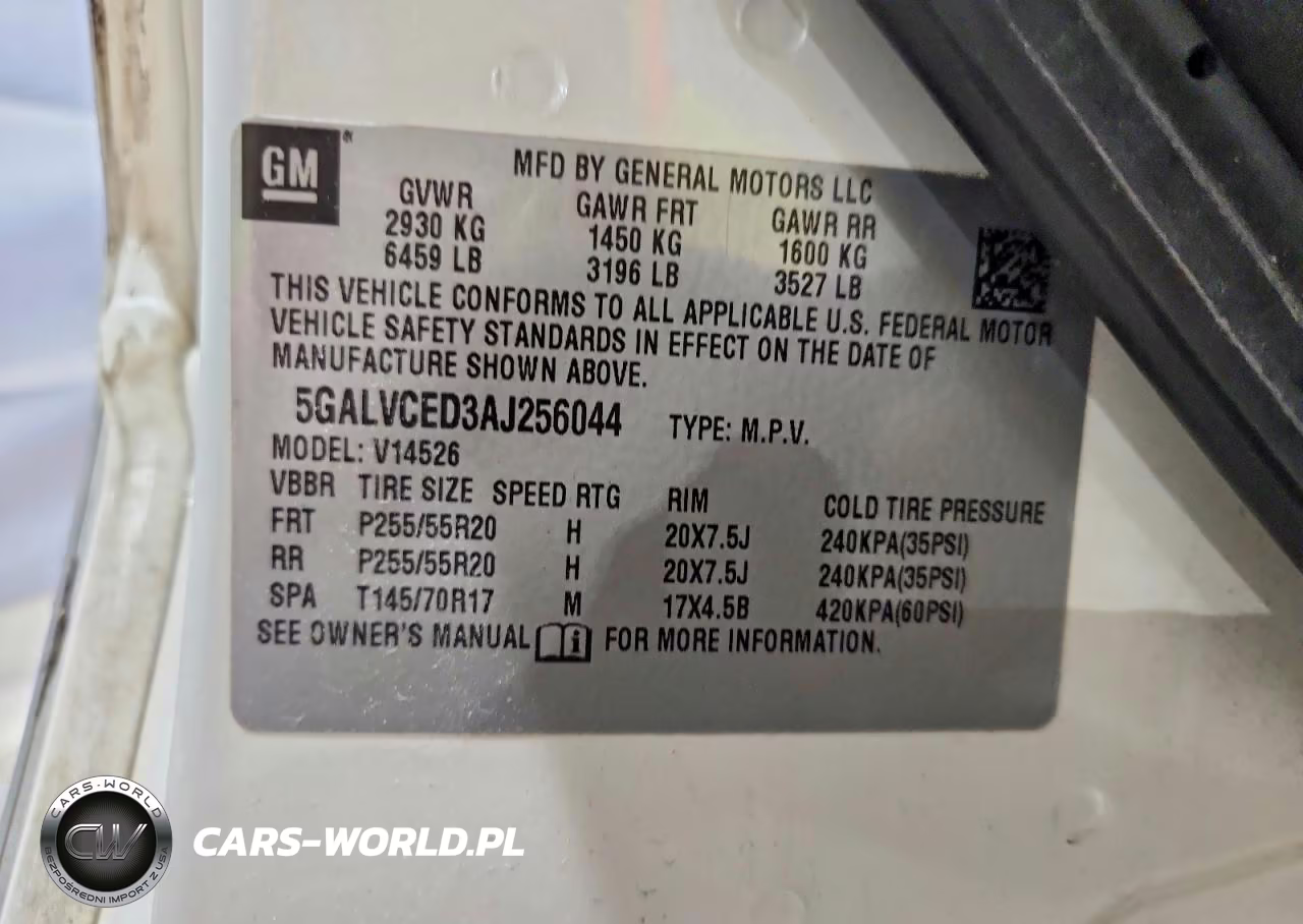 2010 Buick Enclave Cxl VIN:5GALVCED3AJ256044 - 13