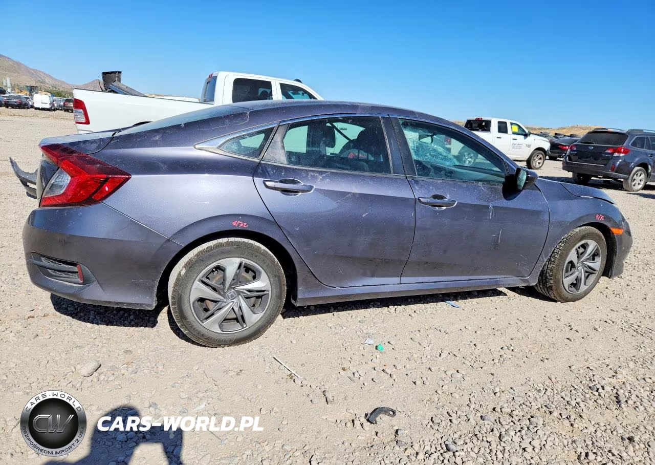 2020 Honda Civic Lx VIN:2HGFC2F60LH575323 - 3