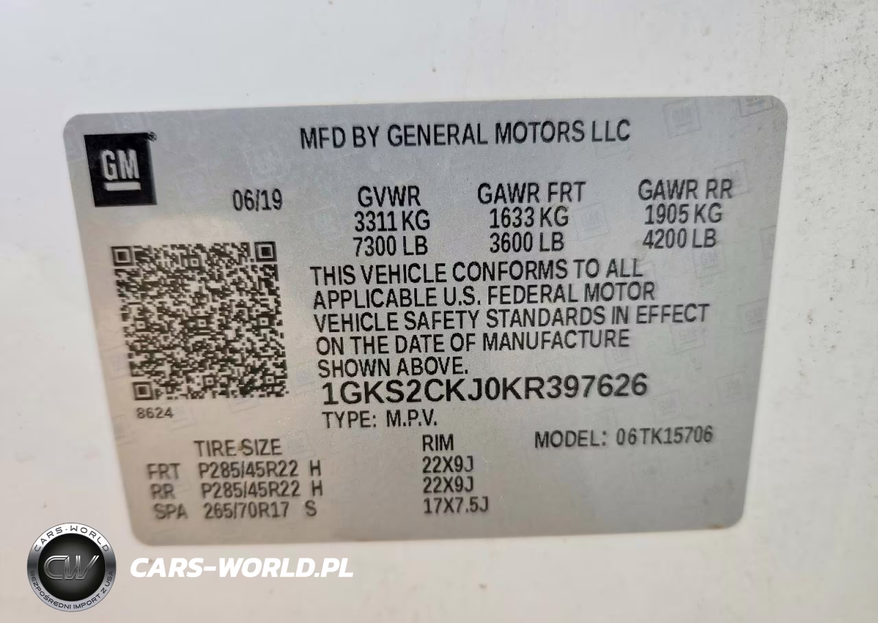 2019 GMC Yukon Denali VIN:1GKS2CKJ0KR397626 - 14
