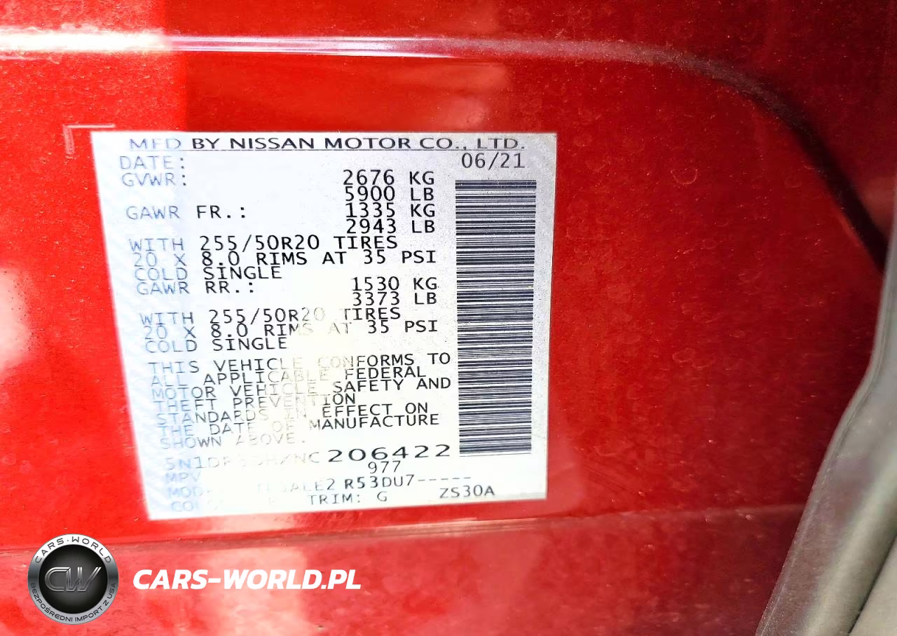 2022 Nissan Pathfinder Platinum VIN:5N1DR3DHXNC206422 - 13