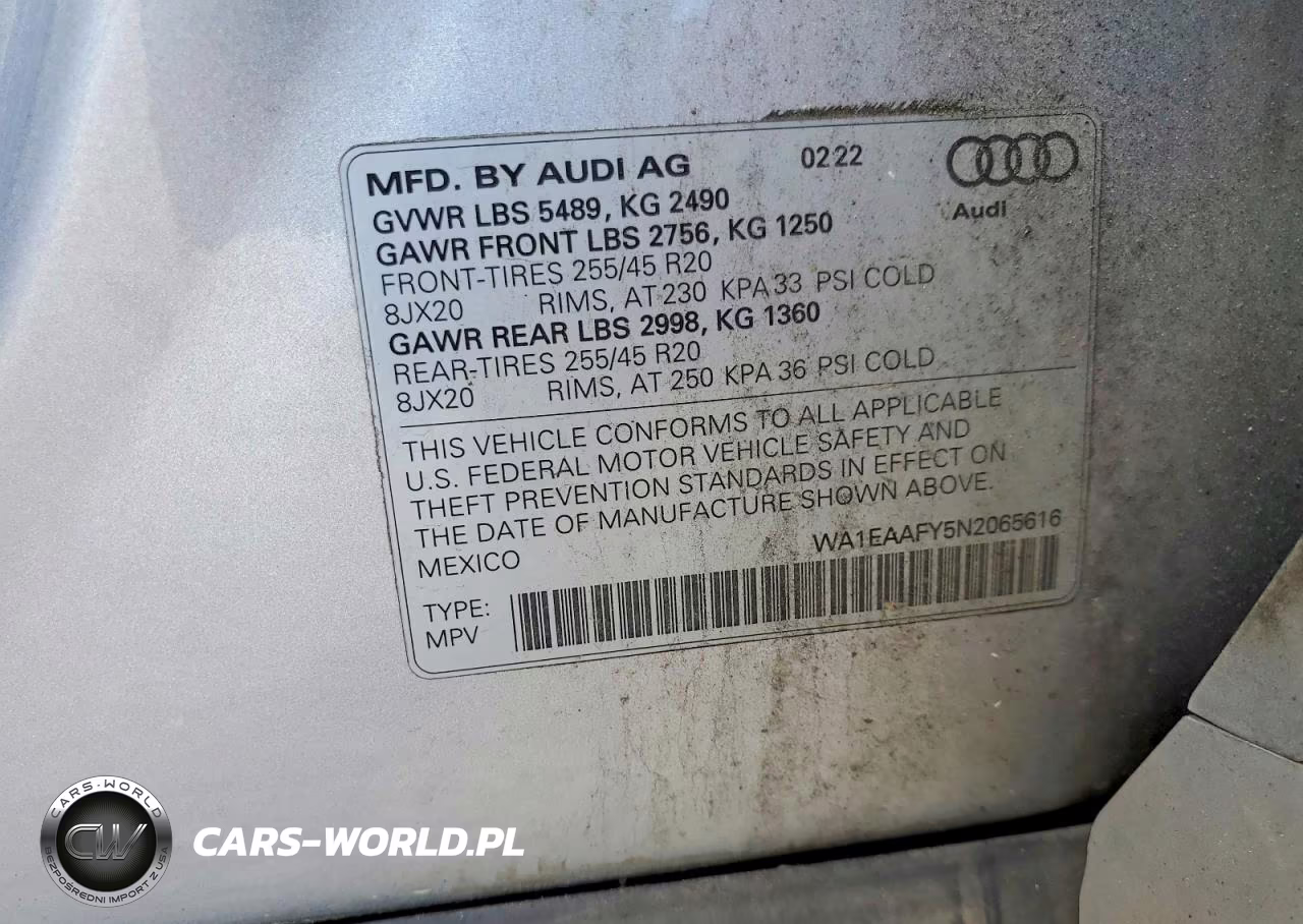 2022 Audi Q5 Premium Plus 45 VIN:WA1EAAFY5N2065616 - 13
