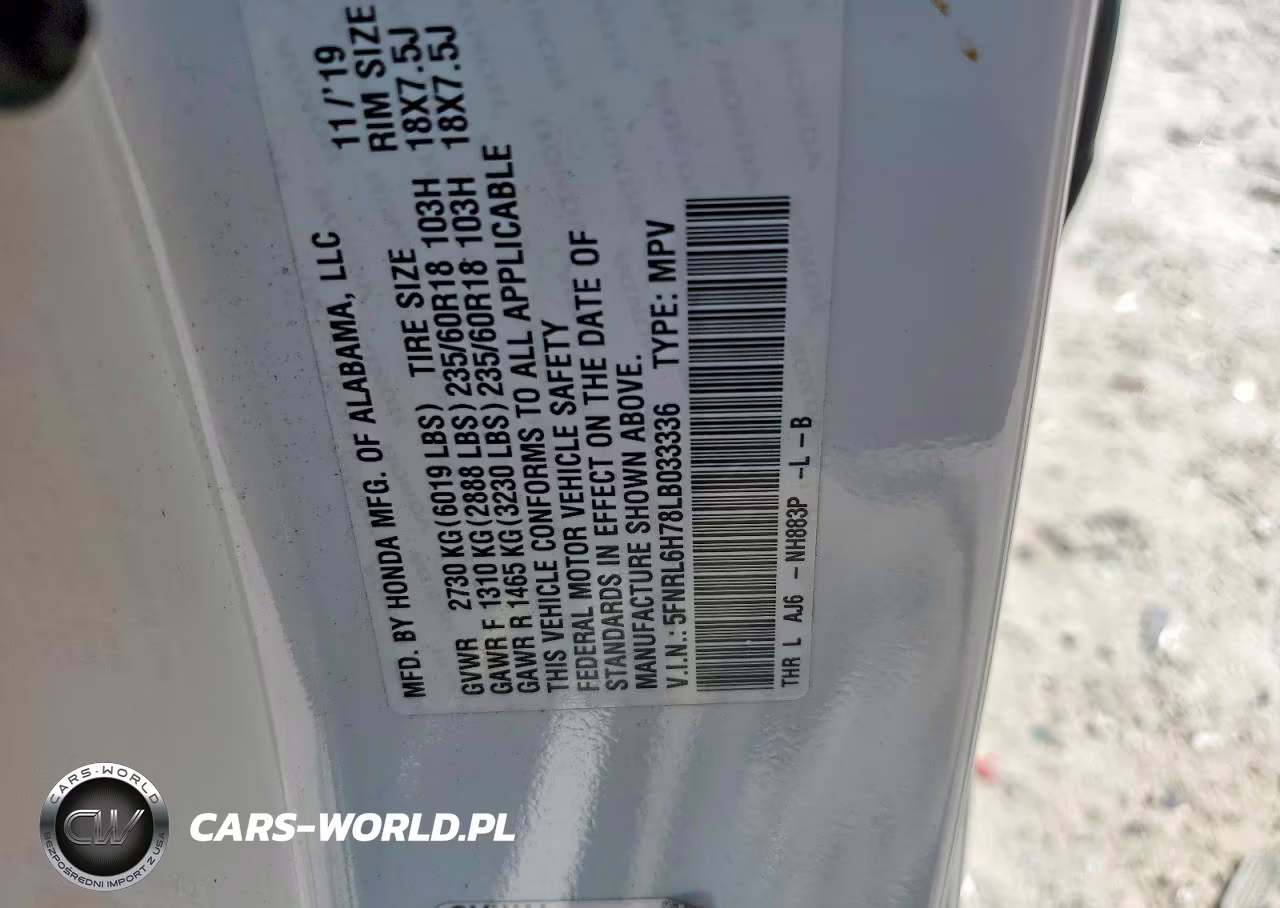 2020 Honda Odyssey Exl VIN:5FNRL6H78LB033336 - 14