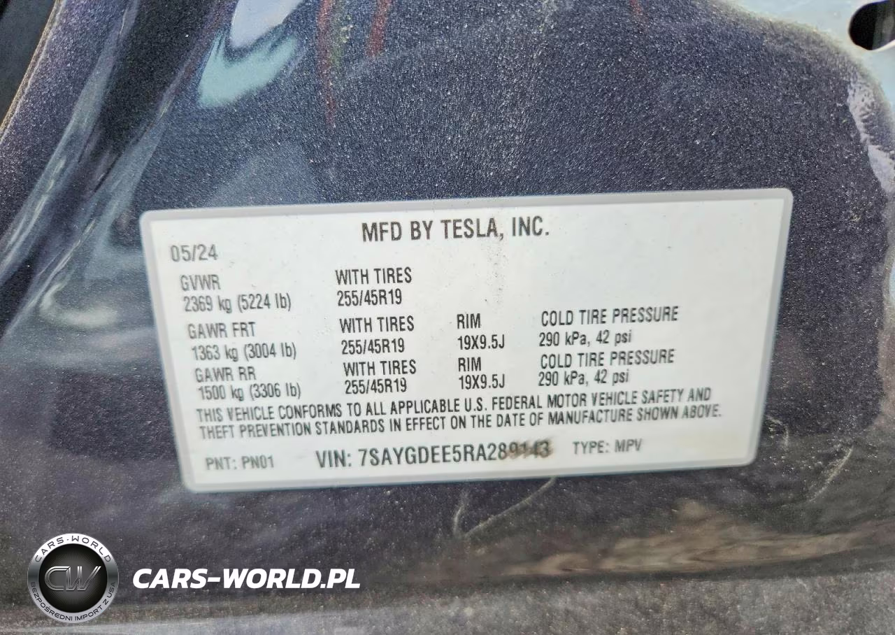 2024 Tesla Model Y VIN:7SAYGDEE5RA289143 - 13