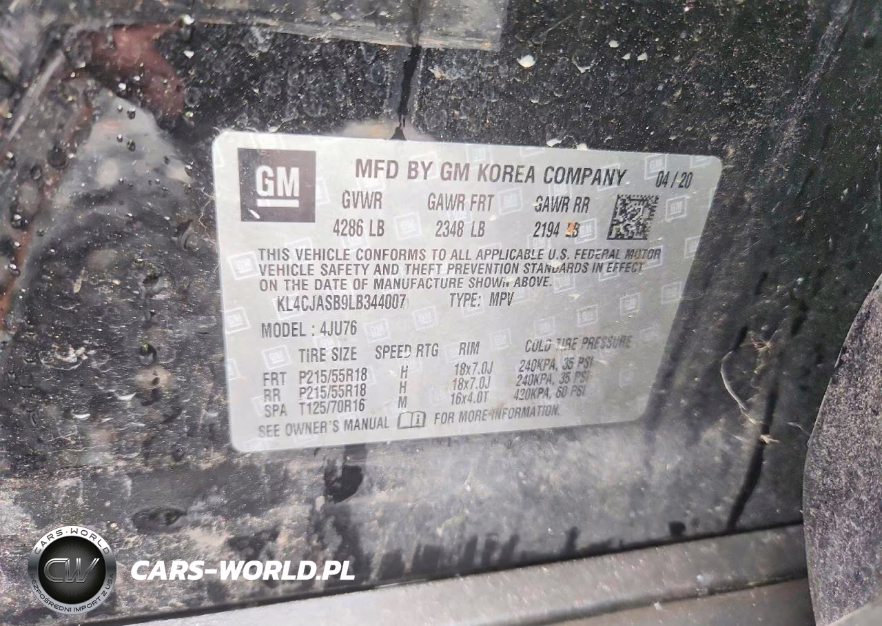 2020 Buick Encore Preferred VIN:KL4CJASB9LB344007 - 13