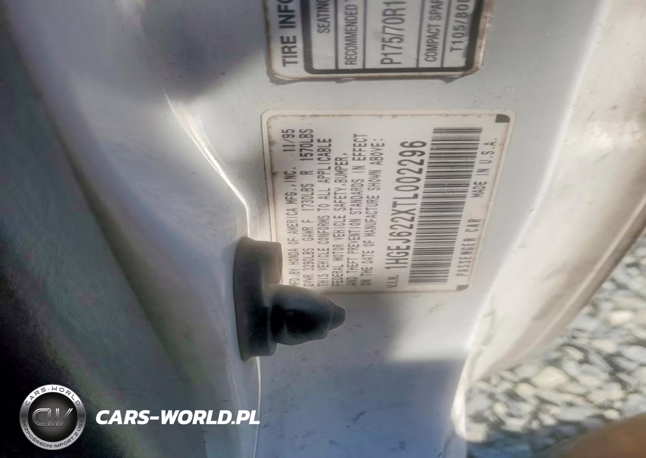 1996 Honda Civic Dx VIN:1HGEJ622XTL002296 - 12