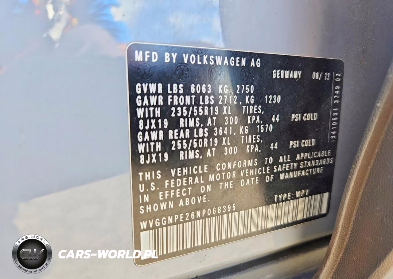 2022 Volkswagen Id.4 Pro S VIN:WVGGNPE26NP068395 - 14