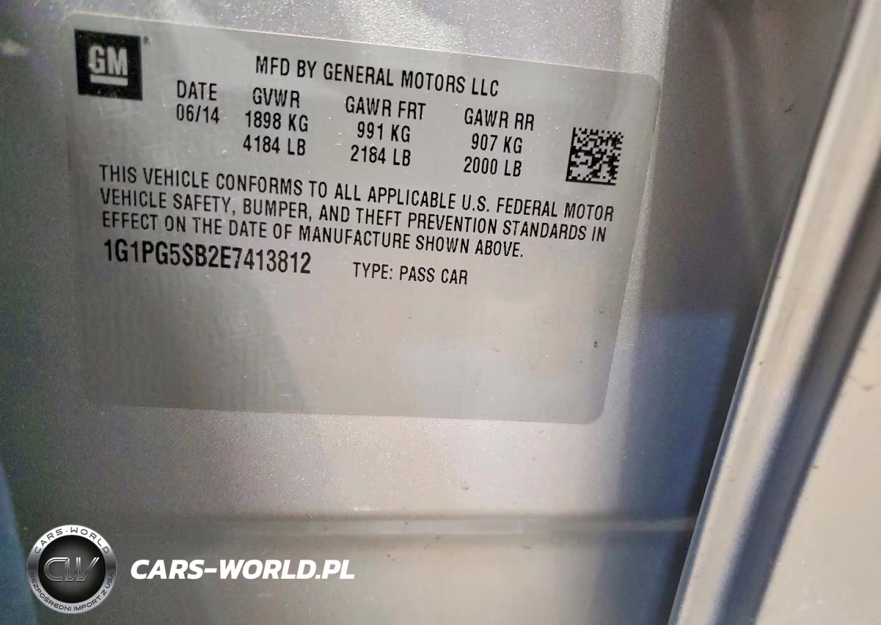 2014 Chevrolet Cruze Ltz VIN:1G1PG5SB2E7413812 - 12